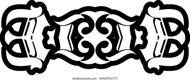 traditional ornaments with typical batik nuances and art
