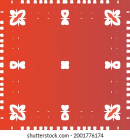 Traditional ornate mexican talavera. Bathroom design. Vector seamless pattern trellis. Red abstract background for web backdrop, print, pillows, surface texture, wallpaper, towels.