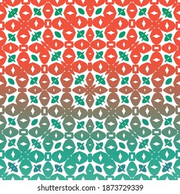Traditional ornate mexican talavera. Creative design. Vector seamless pattern collage. Red abstract background for web backdrop, print, pillows, surface texture, wallpaper, towels.