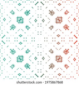 Traditional ornate mexican talavera. Kitchen design. Vector seamless pattern arabesque. Red abstract background for web backdrop, print, pillows, surface texture, wallpaper, towels.