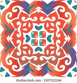 Traditional Ornate Mexican Talavera Stylish Design Stock Vector ...