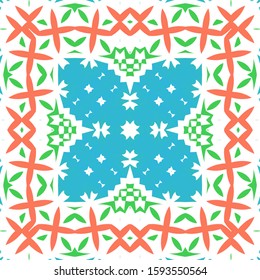 Traditional ornate mexican talavera. Universal design. Vector seamless pattern concept. Red abstract background for web backdrop, print, pillows, surface texture, wallpaper, towels.