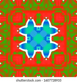 Traditional ornate mexican talavera. Universal design. Vector seamless pattern concept. Red abstract background for web backdrop, print, pillows, surface texture, wallpaper, towels.