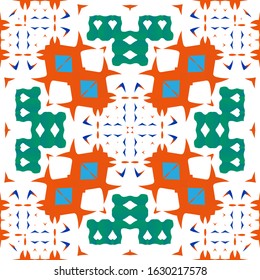 Traditional ornate mexican talavera. Universal design. Vector seamless pattern concept. Red abstract background for web backdrop, print, pillows, surface texture, wallpaper, towels.