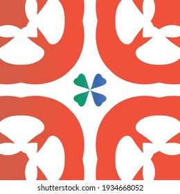Traditional ornate mexican talavera. Vector seamless pattern collage. Stylish design. Red abstract background for web backdrop, print, pillows, surface texture, wallpaper, towels.