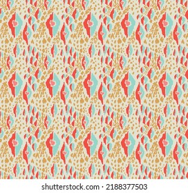 Traditional ornate portuguese decorative color tiles azulejos. Abstract background. Vector hand drawn illustration, typical portuguese tiles, Ceramic tiles. Seamless pattern.
