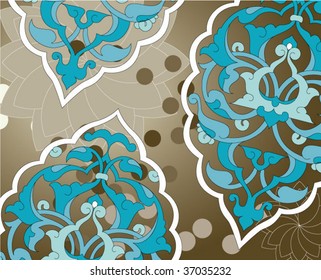 Traditional ottoman illustration design vector
