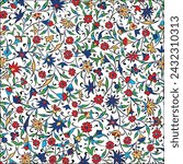 traditional ottoman iznik tiles design