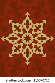Traditional Ottoman motifs vector illustration