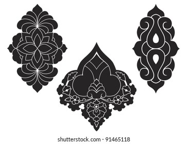 Traditional Ottoman motifs vector illustration