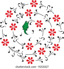 Traditional ottoman turkey plate design