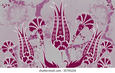Traditional ottoman turkish seamless tile design