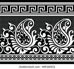 Traditional paisley Indian motif