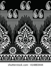 Traditional paisley Indian motif