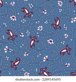 patrón tradicional de paisley sobre fondo gris