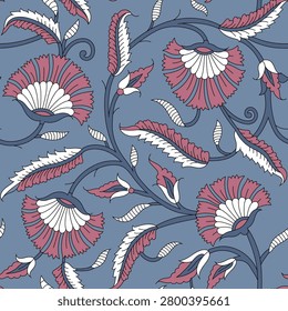 traditional paisley pattern on grey background