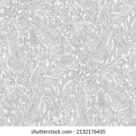motif traditionnel de Paisley sur fond flou