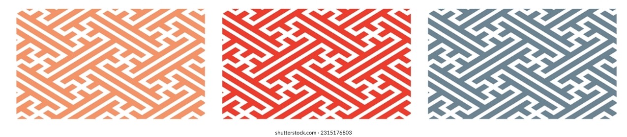 Traditionelles Muster, geometrisches Aya-Muster