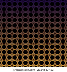 Traditional pattern with black background and gold and yellowish red color patterns 