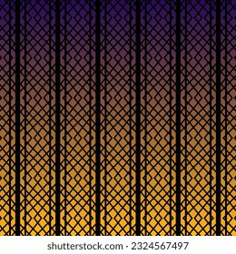 Traditional pattern with black background and gold and yellowish red color patterns 