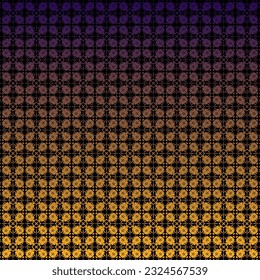 Traditional pattern with black background and gold and yellowish red color patterns 