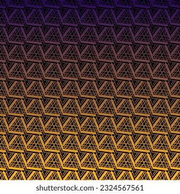 Traditional pattern with black background and gold and yellowish red color patterns 