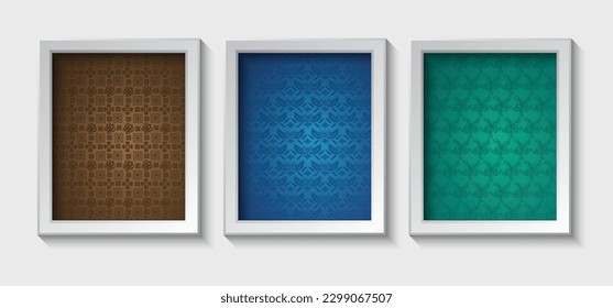 Traditional Pattern from city of Indonesia. Batik typical of Banten, Malang and Ternate. Batik Motifs Cloth. Batik National Day Design for Poster Banner Template Flyer. Batik Indonesia.