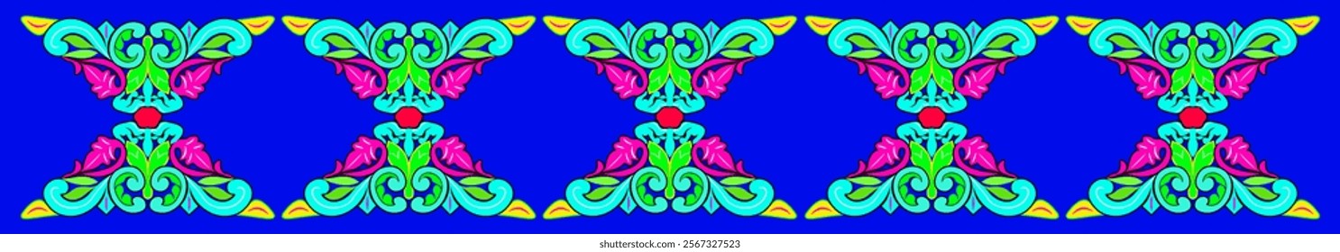 traditional pattern. floral pattern can be repeated