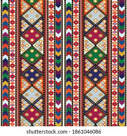 Traditional Pattern of floral fabric.