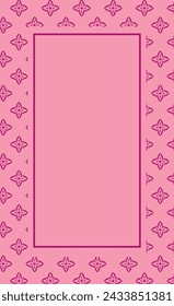 traditional pattern frame for advertisement and invitation blank template