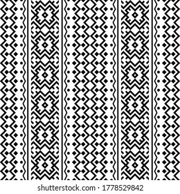 Traditional pattern in indian style black white color 