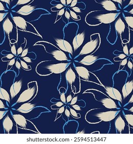 A traditional pattern styles of seamless floral abstract flowers patterns, background, wallpapers, with blooming flowers in vector,illustration