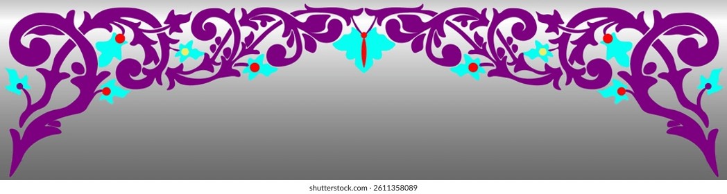 traditional pattern of sumatera. floral pattern