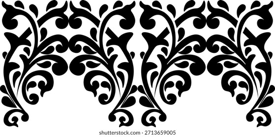 traditionelles Muster von sumatera. Blumenmuster mit dunkler Farbe	