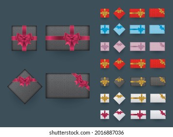 Traditional Patterned gift box with ribbon