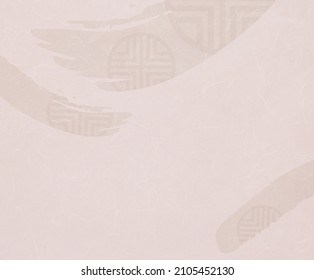 Traditional Patterns Illustration Set . Korea, Texture, Korean Paper Vector Drawing. Hand Drawn Style.