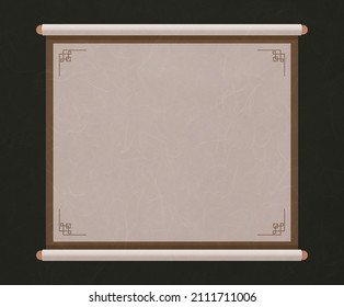 Conjunto de ilustraciones de patrones tradicionales. Corea, Textura, dibujo de vectores de papel coreano. Estilo dibujado a mano.