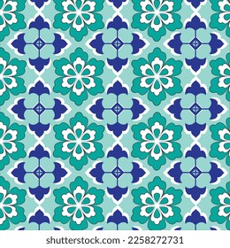 patrones tradicionales de fondo turquesa
