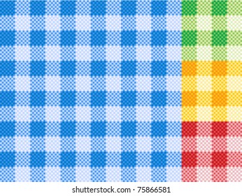 Traditional picnic tablecloth pattern