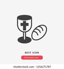 traditional pie icon vector. traditional food symbol. Christian food symbol.