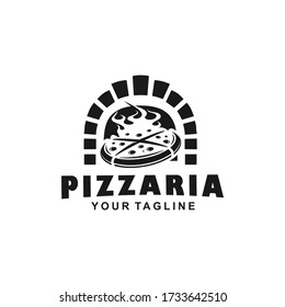 Traditional Pizza Logo Design Template