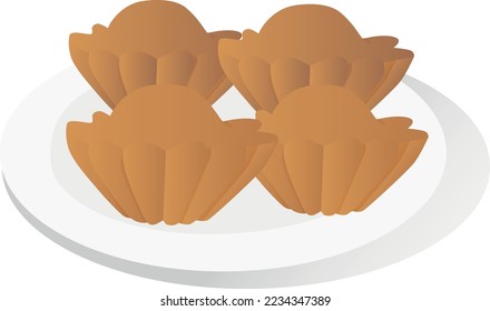 Traditional portuguese muffins - queques