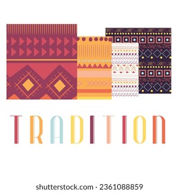 Traditional print design pattern print design