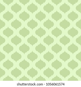 Traditional quatrefoil lattice pattern. Seamless vector background.