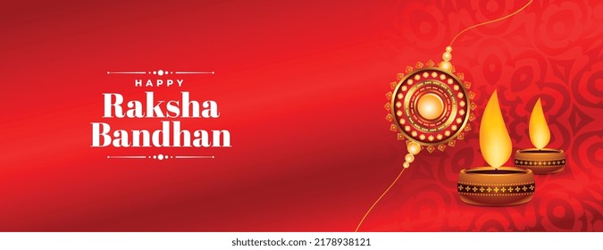 traditional raksha bandhan festival decorated background 