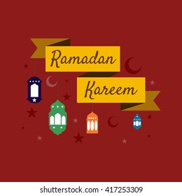 traditional ramadan kareem month celebration greeting card design, holy muslim culture, islamic religion mubarak eid background, islam holiday ramazan vector illustration