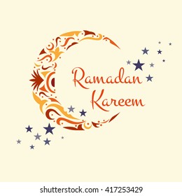 traditional ramadan kareem month celebration greeting card design, holy muslim culture, islamic religion mubarak eid background, islam holiday ramazan vector illustration