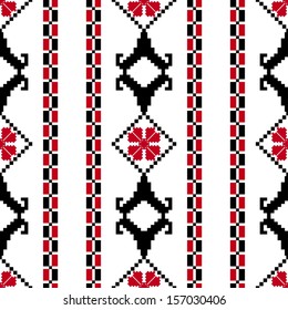 Traditional romanian embroidery pattern