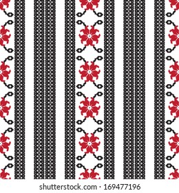 Traditional romanian embroidery pattern