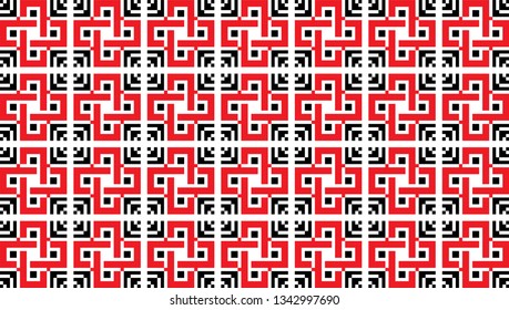 Traditional Romanian folk art knitted embroidery pattern
